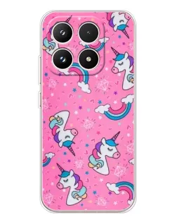 Чехол для Xiaomi 17 с картинкой «Unicorn паттерн розовый» Чехол для Xiaomi 17 с картинкой «Unicorn паттерн розовый»
