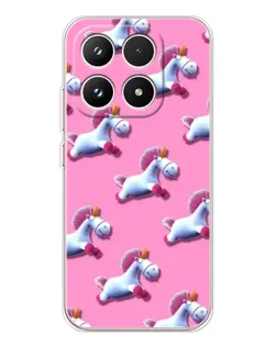 Чехол для Xiaomi 17 с картинкой «Единороги на розовом» Чехол для Xiaomi 17 с картинкой «Единороги на розовом»