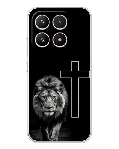 Чехол для Xiaomi 17 с картинкой «Лев и Крест»
