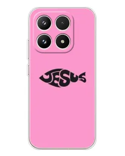 Чехол для Xiaomi 17 с картинкой «Розовый символ  Jesus»