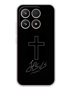 Чехол для Xiaomi 17 с картинкой «Графический крест Jesus»