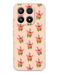 Чехол для Xiaomi 17 с картинкой «Патрик Стар паттерн»