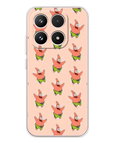 Чехол для Xiaomi 17 с картинкой «Патрик Стар паттерн» Чехол для Xiaomi 17 с картинкой «Патрик Стар паттерн»