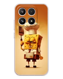 Чехол для Xiaomi 17 с картинкой «Губка Боб повар»