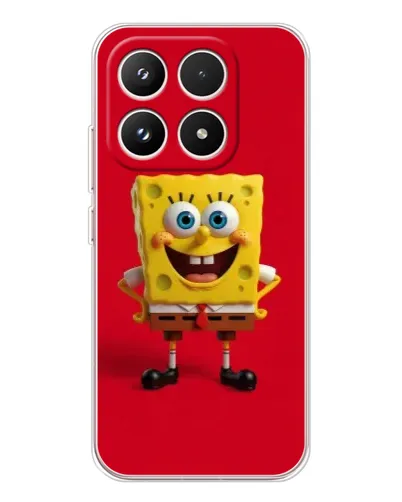 Чехол для Xiaomi 17 с картинкой «Спанч Боб на красном» Чехол для Xiaomi 17 с картинкой «Спанч Боб на красном»
