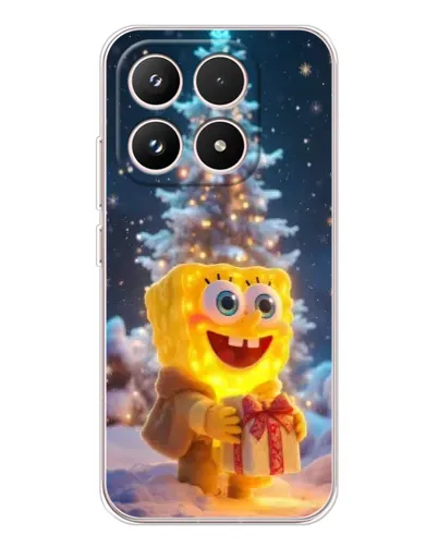 Чехол для Xiaomi 17 с картинкой «Рождественский Спанч Боб» Чехол для Xiaomi 17 с картинкой «Рождественский Спанч Боб»