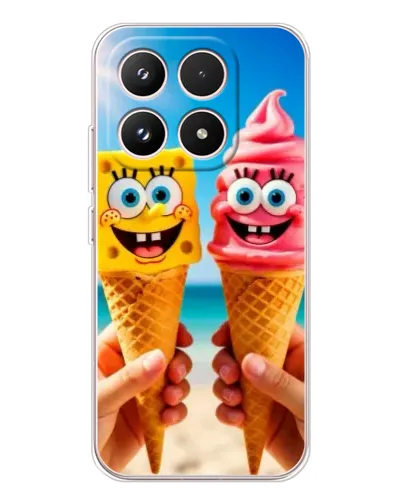 Чехол для Xiaomi 17 с картинкой «Спанч Боб мороженое» Чехол для Xiaomi 17 с картинкой «Спанч Боб мороженое»
