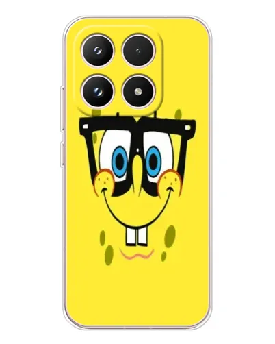 Чехол для Xiaomi 17 с картинкой «Минималистичный Спанч Боб» Чехол для Xiaomi 17 с картинкой «Минималистичный Спанч Боб»