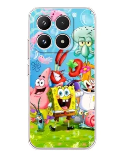 Чехол для Xiaomi 17 с картинкой «Губка Боб и друзья» Чехол для Xiaomi 17 с картинкой «Губка Боб и друзья»