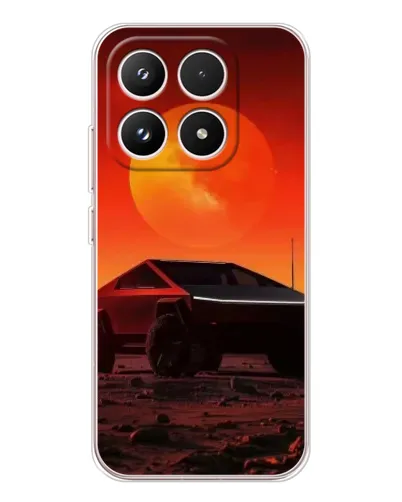 Чехол для Xiaomi 17 с картинкой «Cybertruck на Марсе»