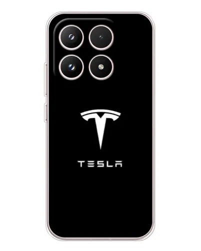 Чехол для Xiaomi 17 с картинкой «Tesla White Logo»