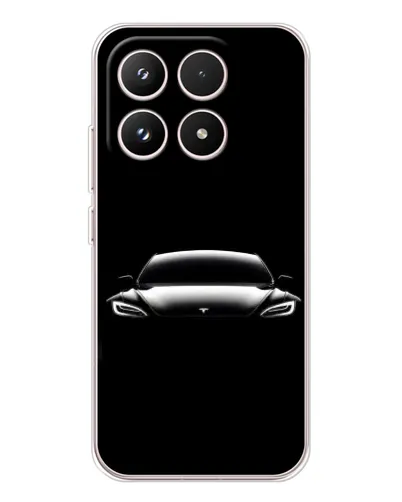 Чехол для Xiaomi 17 с картинкой «Фары Tesla Night»