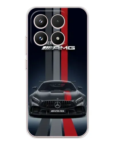 Чехол для Xiaomi 17 с картинкой «Mercedes — белый карбон»