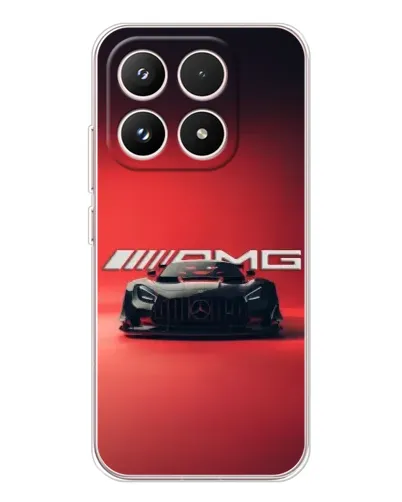 Чехол для Xiaomi 17 с картинкой «Mercedes AMG — красная линия»