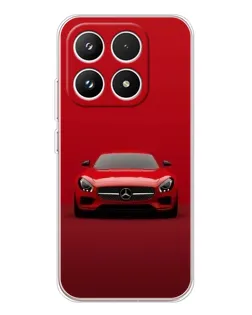 Чехол для Xiaomi 17 с картинкой «Красный Mercedes AMG»