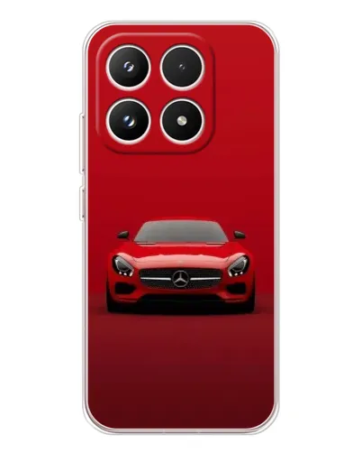 Чехол для Xiaomi 17 с картинкой «Красный Mercedes AMG»