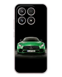 Чехол для Xiaomi 17 с картинкой «Mercedes — неоновый лого»