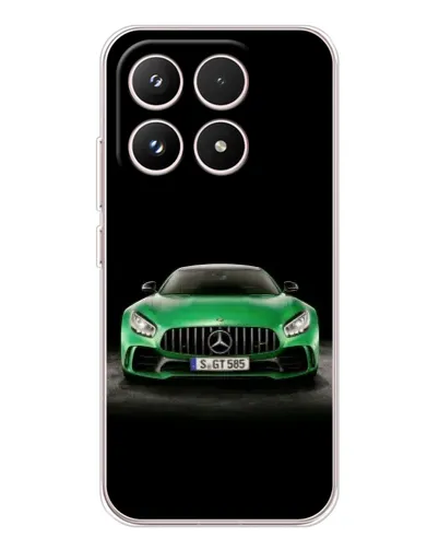 Чехол для Xiaomi 17 с картинкой «Mercedes — неоновый лого»