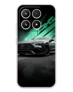 Чехол для Xiaomi 17 с картинкой «Темный Mercedes AMG»