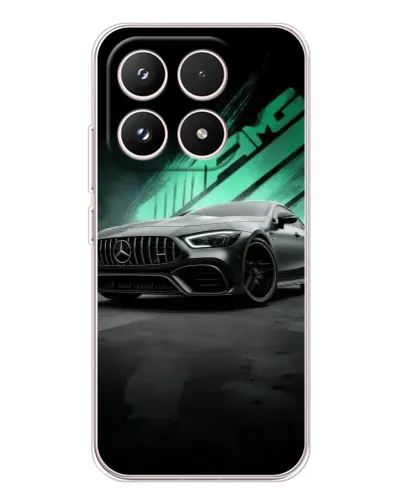 Чехол для Xiaomi 17 с картинкой «Темный Mercedes AMG»