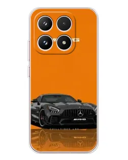 Чехол для Xiaomi 17 с картинкой «Оранжевый Mercedes AMG»