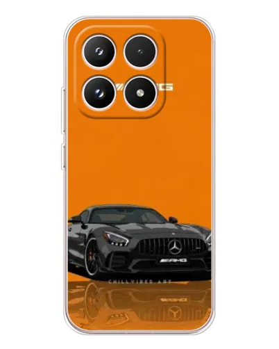 Чехол для Xiaomi 17 с картинкой «Оранжевый Mercedes AMG»
