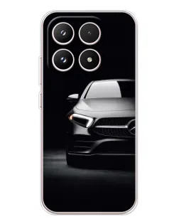 Чехол для Xiaomi 17 с картинкой «Свет фар Mercedes»