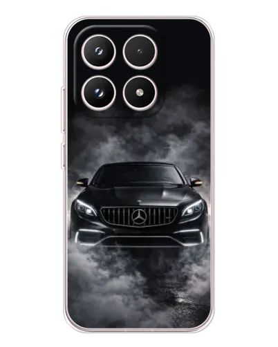 Чехол для Xiaomi 17 с картинкой «Mercedes в дыму»