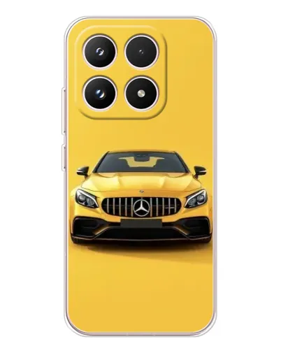 Чехол для Xiaomi 17 с картинкой «Желтый Mercedes GT»