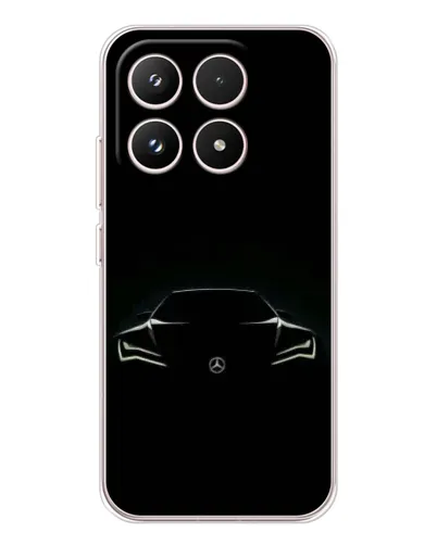 Чехол для Xiaomi 17 с картинкой «Mercedes — силуэт авто» Чехол для Xiaomi 17 с картинкой «Mercedes — силуэт авто»