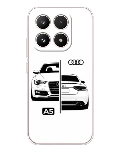 Чехол для Xiaomi 17 с картинкой «Audi — контрастный дизайн»