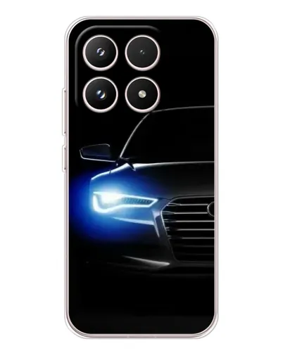 Чехол для Xiaomi 17 с картинкой «Неоновый взгляд Audi»