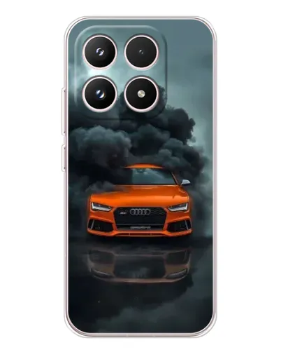 Чехол для Xiaomi 17 с картинкой «Audi в облаках дыма»