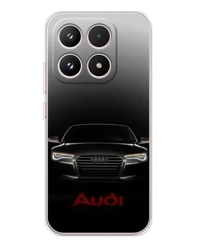 Чехол для Xiaomi 17 с картинкой «Audi — градиентный контур»