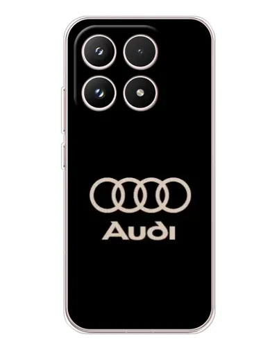 Чехол для Xiaomi 17 с картинкой «Audi — золотой логотип»