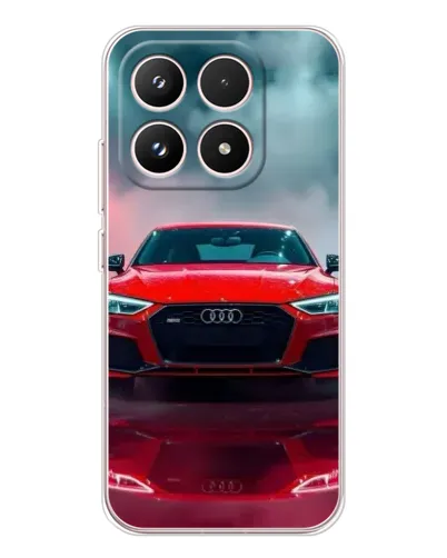 Чехол для Xiaomi 17 с картинкой «Audi RS — красный стиль»