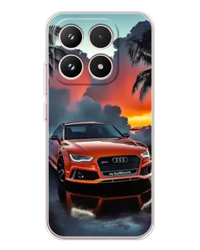 Чехол для Xiaomi 17 с картинкой «Audi — закат»