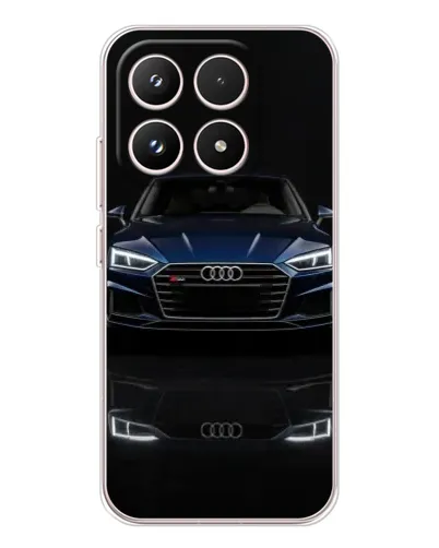Чехол для Xiaomi 17 с картинкой «Audi — ночное отражение»