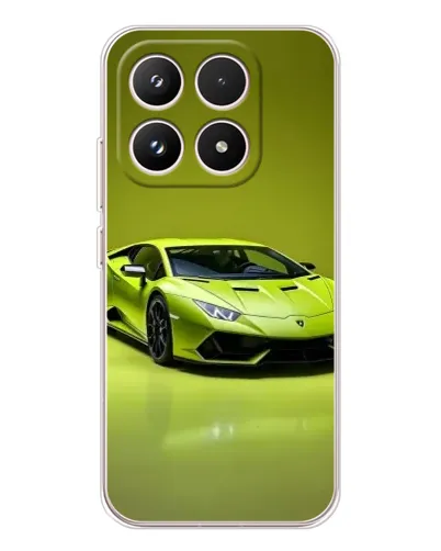Чехол для Xiaomi 17 с картинкой «Салатовый Lamborghini Huracan»