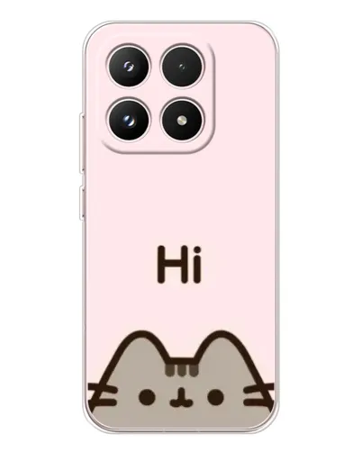 Чехол для Xiaomi 17 с картинкой «Пушин говорит Hi»