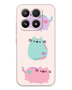 Чехол для Xiaomi 17 с картинкой «Pusheen трио» Чехол для Xiaomi 17 с картинкой «Pusheen трио»
