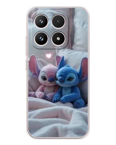Чехол для Xiaomi 17 с картинкой «Плюшевые Стич Ангел»