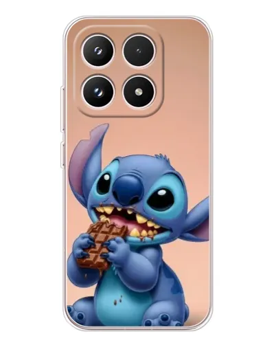 Чехол для Xiaomi 17 с картинкой «Стич ест шоколад»