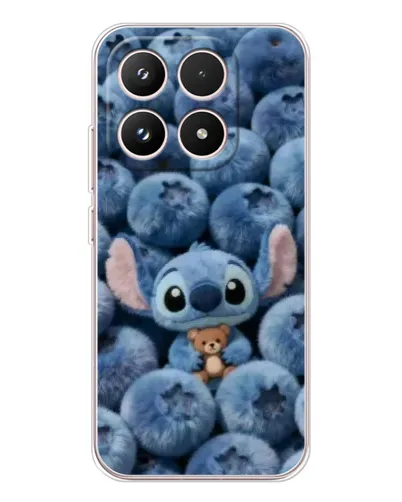 Чехол для Xiaomi 17 с картинкой «Стич и голубика»