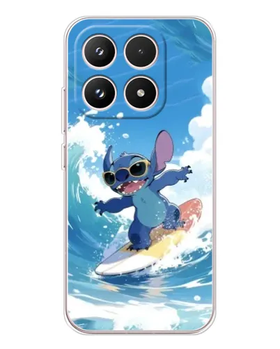 Чехол для Xiaomi 17 с картинкой «Стич на волне»