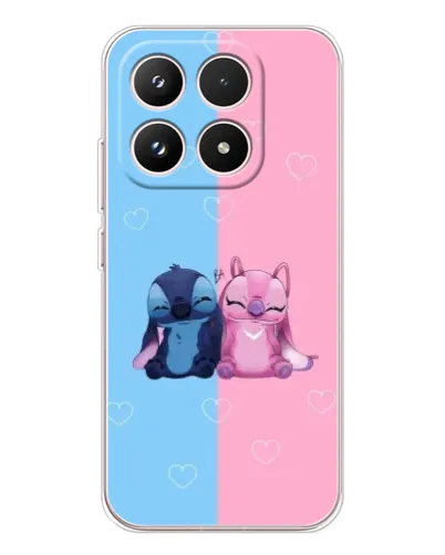 Чехол для Xiaomi 17 с картинкой «Stitch и Angel Love»