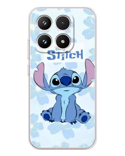 Чехол для Xiaomi 17 с картинкой «Stitch среди цветов»