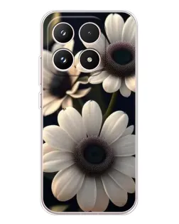 Чехол для Xiaomi 17 с картинкой «Белые маргаритки макро»