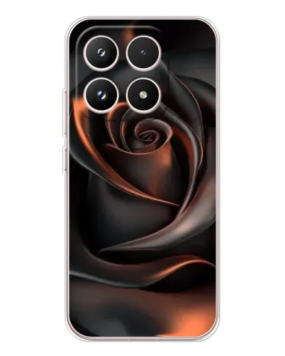 Чехол для Xiaomi 17 с картинкой «Шелковая черная роза»