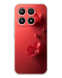 Чехол для Xiaomi 17 с картинкой «Маковые соцветия»